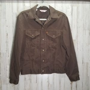 Vintage 70s Levi Orange Tag Brown Trucker Jacket